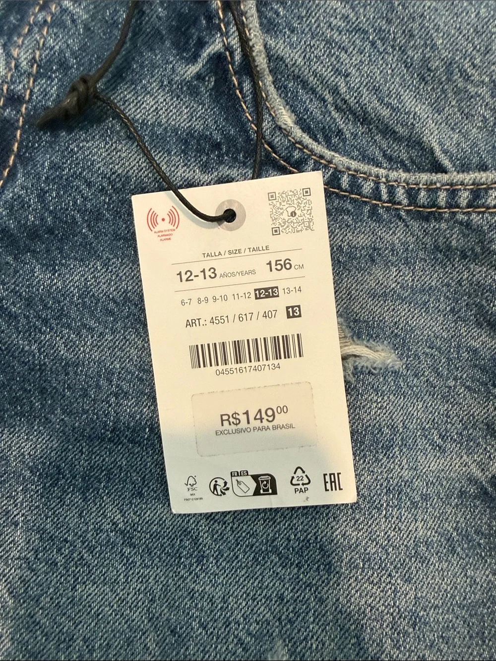 Zara Frayed Hem Distressed Denim Shorts - Blue